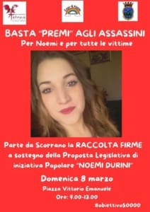 Proposta Legge Noemi Durini: Stop Permessi Premio Femminicidio 6 Proposta Legge Noemi Durini